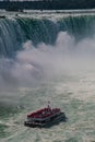 Niagara cruse ship close to the falls