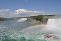 Niagara fall with raibow Royalty Free Stock Photo