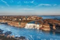 Niagara Falls Aerial View Canadian Royalty Free Stock Photo