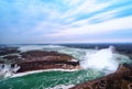 Niagara Falls Aerial View Canadian Royalty Free Stock Photo