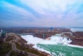 Niagara Falls Aerial View Canadian Royalty Free Stock Photo