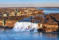 Niagara Falls Aerial View Canadian Royalty Free Stock Photo