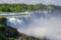 Niagara Falls from american side on sunny day. Royalty Free Stock Photo