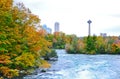 Niagara Falls in autumn Royalty Free Stock Photo