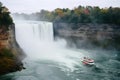 Niagara Falls in Autumn, Ontario, Canada. The Niagara Falls is the largest waterfall in the world, Horseshoe Fall, Niagara Gorge