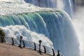 Niagara falls binoculars Royalty Free Stock Photo