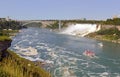 Niagara Falls, bordering Canada and New York State