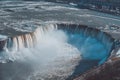 Niagara falls Canada aerial view Royalty Free Stock Photo