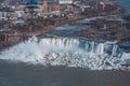 Niagara falls Canada aerial view Royalty Free Stock Photo