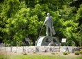 NIAGARA FALLS, CANADA - JULY 29: Nikola Tesla Sculpture in Queen Victoria Park on July 29, 2017 in Niagara Falls, Canada. The