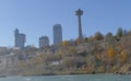 NIAGARA FALLS, CANADA - NOVEMBER 13th 2016: The Skylon Tower is Royalty Free Stock Photo