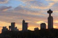 Niagara Falls City Skyline and Sunset Royalty Free Stock Photo