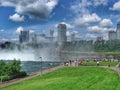 Niagara Falls Canada skyline from US side Royalty Free Stock Photo