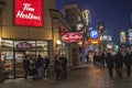 Niagara Falls/Canada-12.23.2019 Tim Hortons on Clifton Hill in the Christmas holidays.