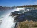 Niagara Falls, close up view of the edge of the waterfall