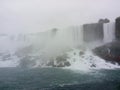 Water gushes over Niagara Falls and mist shoots up - NEW YORK - USA Royalty Free Stock Photo