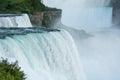 Niagara Falls at dusk during light show - US Side Royalty Free Stock Photo