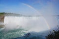 Niagara Falls - Horshoe Falls Rainbow Royalty Free Stock Photo