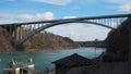The Niagara Falls International Rainbow Bridge Royalty Free Stock Photo