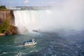 Niagara Falls and Maid of the Mist Tour Boat Royalty Free Stock Photo