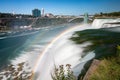 Niagara Falls, New York - September 16, 2018 : Rainbow Bridge border crossing at Niagara Falls Royalty Free Stock Photo