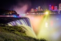 Niagara Falls at night Royalty Free Stock Photo