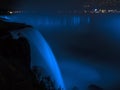 Niagara Falls night light. Long exposure - silk water Royalty Free Stock Photo