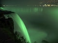 Niagara Falls night light. Long exposure - silk water Royalty Free Stock Photo