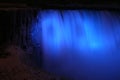 Niagara Falls at Night with Lights Royalty Free Stock Photo