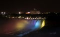 Niagara Falls at night Royalty Free Stock Photo