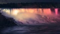 Niagara Falls at night Royalty Free Stock Photo