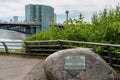 Father Louis Hennepin marker at Niagara Falls