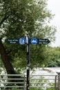 Direction signs for Cave of the Winds and Maid of the Mist Royalty Free Stock Photo