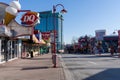 Downtown Niagara Falls City Clifton Hill amusement area. Niagara Falls, Ontario, Canada Royalty Free Stock Photo