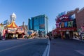 Downtown Niagara Falls City Clifton Hill amusement area. Niagara Falls, Ontario, Canada Royalty Free Stock Photo