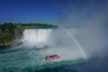 Niagara Falls, Ontario, Canada: A Double Rainbow Over the Niagara River Royalty Free Stock Photo