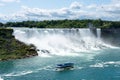 Maid of the Mist USA Boat Tour. American Falls. Niagara Falls, Ontario, Canada Royalty Free Stock Photo