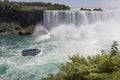 Horseshoe Fall and Maid Of the Mist tour boat Royalty Free Stock Photo