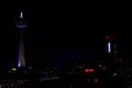 NIAGARA FALLS, ONTARIO, CANADA - MAY 21st 2018: The Skylon Tower, Casino and hotels at Niagara Falls at night Royalty Free Stock Photo