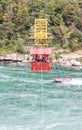 Niagara Falls, Ontario Canada - September 17, 2018 : The `Whirlpool Aero Car` taking visitors for a ride over the Niagara River Royalty Free Stock Photo