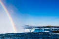 Niagara Falls with Rainbow Royalty Free Stock Photo