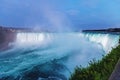 Niagara Falls seen at dusk from Canada Royalty Free Stock Photo