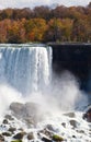 Niagara Falls Spray Autumn View Buffalo America Royalty Free Stock Photo