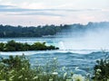 Niagara Falls sunset. Long exposure - silk water. New York Royalty Free Stock Photo