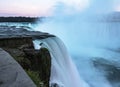 Niagara Falls sunset. Long exposure - silk water