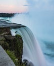 Niagara Falls sunset/night light. Long exposure Royalty Free Stock Photo