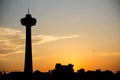 Niagara Falls Sunset Skylon Tower Royalty Free Stock Photo