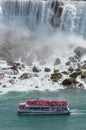 Niagara Falls tourism boat Royalty Free Stock Photo