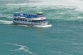 Niagara Falls tourism boat Royalty Free Stock Photo