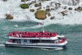 Niagara Falls tourism boat Royalty Free Stock Photo